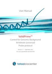 ValidPrimeâ¢ - TATAA Biocenter