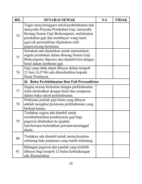 Muat turun Senarai Semak Pengurusan Kewangan