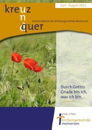 Ausgabe 3/2012 - Ev.-luth. Kirchengemeinde Meinersen