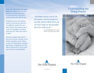 Understanding the Dying Process - The Christ Hospital