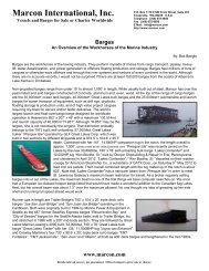 Tug Boat Market Report - May 2013 - Marcon International, Inc.
