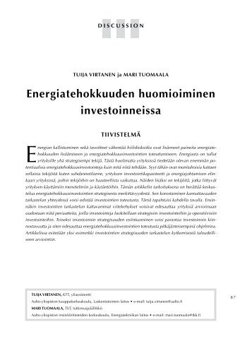 Paper (PDF) - LTA - Kauppakorkeakoulu