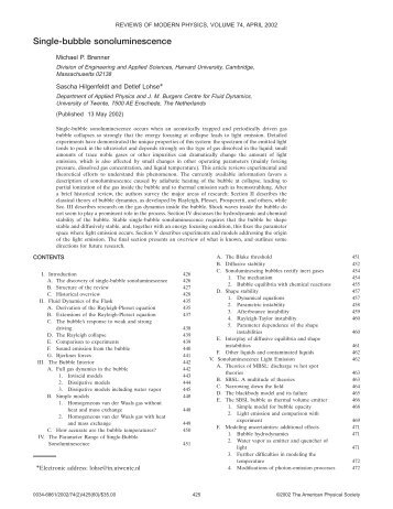 Single-bubble sonoluminescence