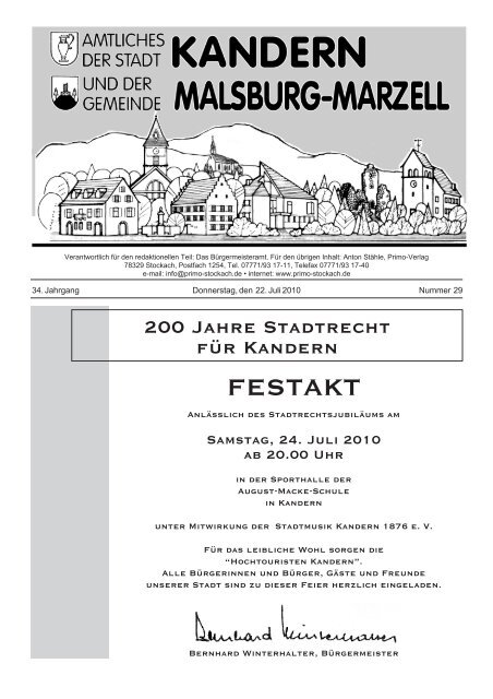 FESTAKT - Stadt Kandern