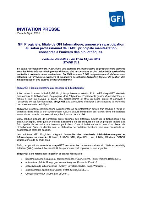 Version PDF - Gfi Informatique