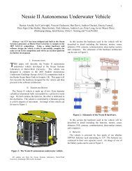 Nessie II Autonomous Underwater Vehicle - Xsens