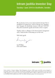 Invitation - Intrum Justitia