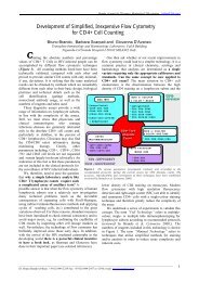 Development of Simplified, Inexpensive Flow Cytometry for CD4+ ...