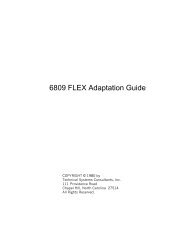 6809 FLEX Adaptation Guide - The SWTPC Computer ...
