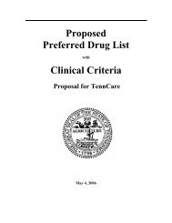 Proposed Preferred Drug List Clinical Criteria - Magellan Health ...