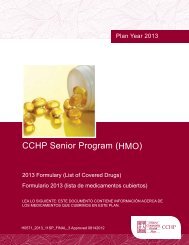 CCHP Senior Program (HMO)