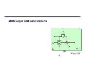 MOS Logic and Gate Circuits