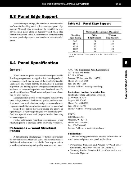 2001 ASD Supplements - unprotected PDF - American Wood Council