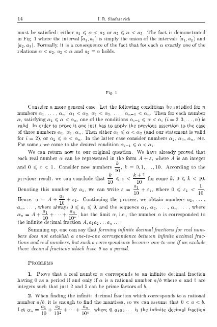 SELECTED CHAPTERS FROM ALGEBRA I. R. Shafarevich Preface