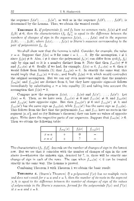 SELECTED CHAPTERS FROM ALGEBRA I. R. Shafarevich Preface