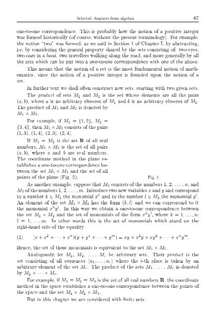 SELECTED CHAPTERS FROM ALGEBRA I. R. Shafarevich Preface