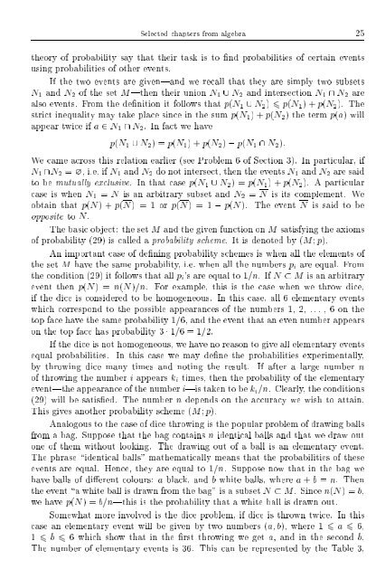 SELECTED CHAPTERS FROM ALGEBRA I. R. Shafarevich Preface