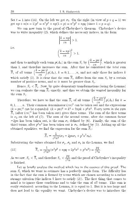 SELECTED CHAPTERS FROM ALGEBRA I. R. Shafarevich Preface