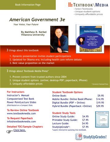 American Government 3e - Textbook Media