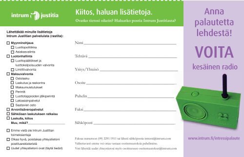 Tampereen - Intrum Justitia
