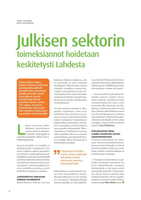 Tampereen - Intrum Justitia