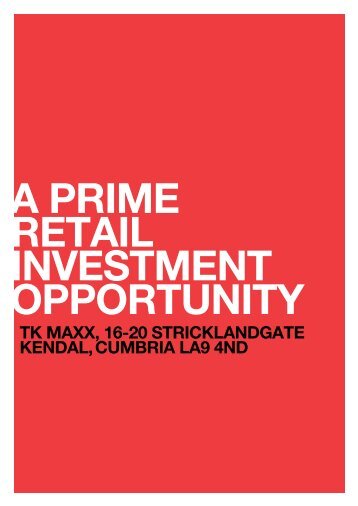 TK MAXX, 16-20 STRICKLANDGATE KENDAL, CUMBRIA ... - Propex