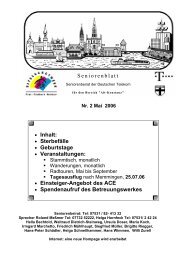 Seniorenblatt 2/2006 - Telekom-Senioren Konstanz