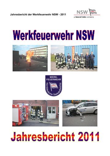 Jahresbericht der Werkfeuerwehr NSW - 2011