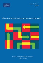 Effects of Social Policy on Domestic Demand - Asian Development ...