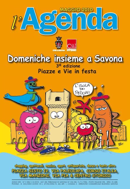 Agenda Maggio 2010 - Comune di Savona