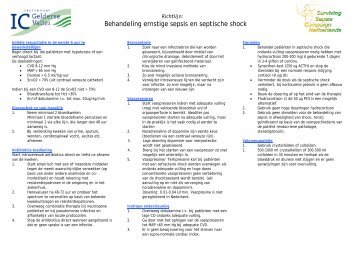 Sepsis - richtlijn en screeningslijst - Nursing