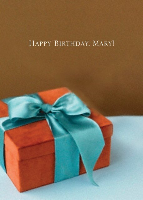 Happy Birthday, Mary! - RDL Marketing Group