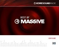 KoreSound Pack Best of MASSIVE - Native Instruments