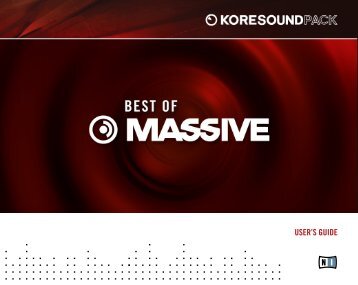 KoreSound Pack Best of MASSIVE - Native Instruments