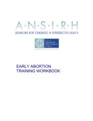 EARLY ABORTION TRAINING WORKBOOK - CommonHealth