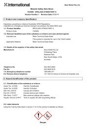 Material Safety Data Sheet 1. Product and company identification ...