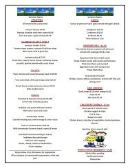 5.80 side orders children's menu - Portmarnock Hotel and Golf Links