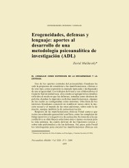 Erogeneidades, defensas y lenguaje - Asociación Psicoanalítica de ...