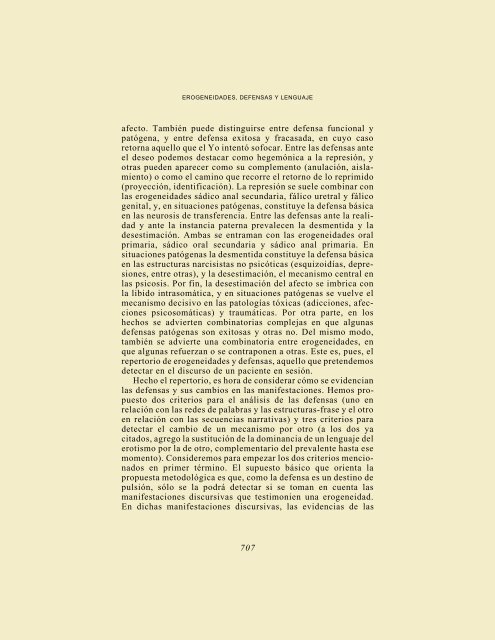 Erogeneidades, defensas y lenguaje - Asociación Psicoanalítica de ...