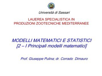 P - Scienze Zootecniche