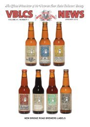 View Newsletter Online - The Victorian Beer label Collectors Society