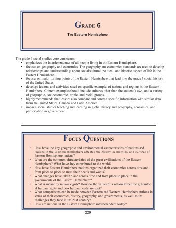 FOCUS QUESTIONS GRADE 6 - p-12