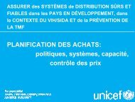 PLANIFICATION DES ACHATS: politiques, systÃ¨mes ... - ReMeD