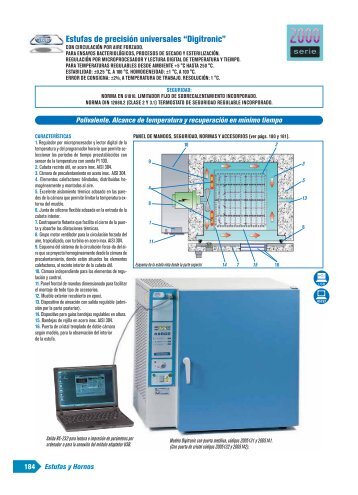 Estufas de precisiÃ³n universales âDigitronicâ