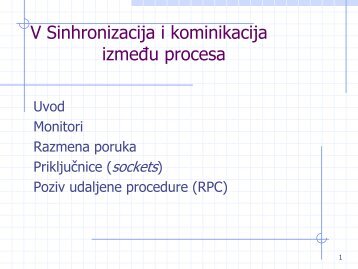 5. Predavanje - VTS NS