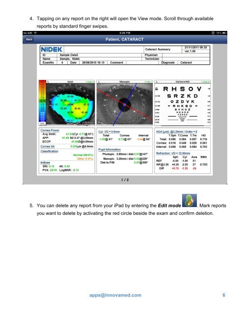 Open OPD 3 App User's Guide - innova