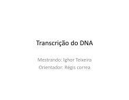TranscriÃ§Ã£o do DNA - Instituto de Biologia da UFRJ