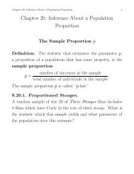 Chapter 20. Inference About a Population Proportion - Etsu