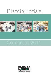 Bilancio sociale 2011 - Cadiai