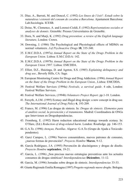 Characteristics and social representation of ecstasy in Europe - Irefrea